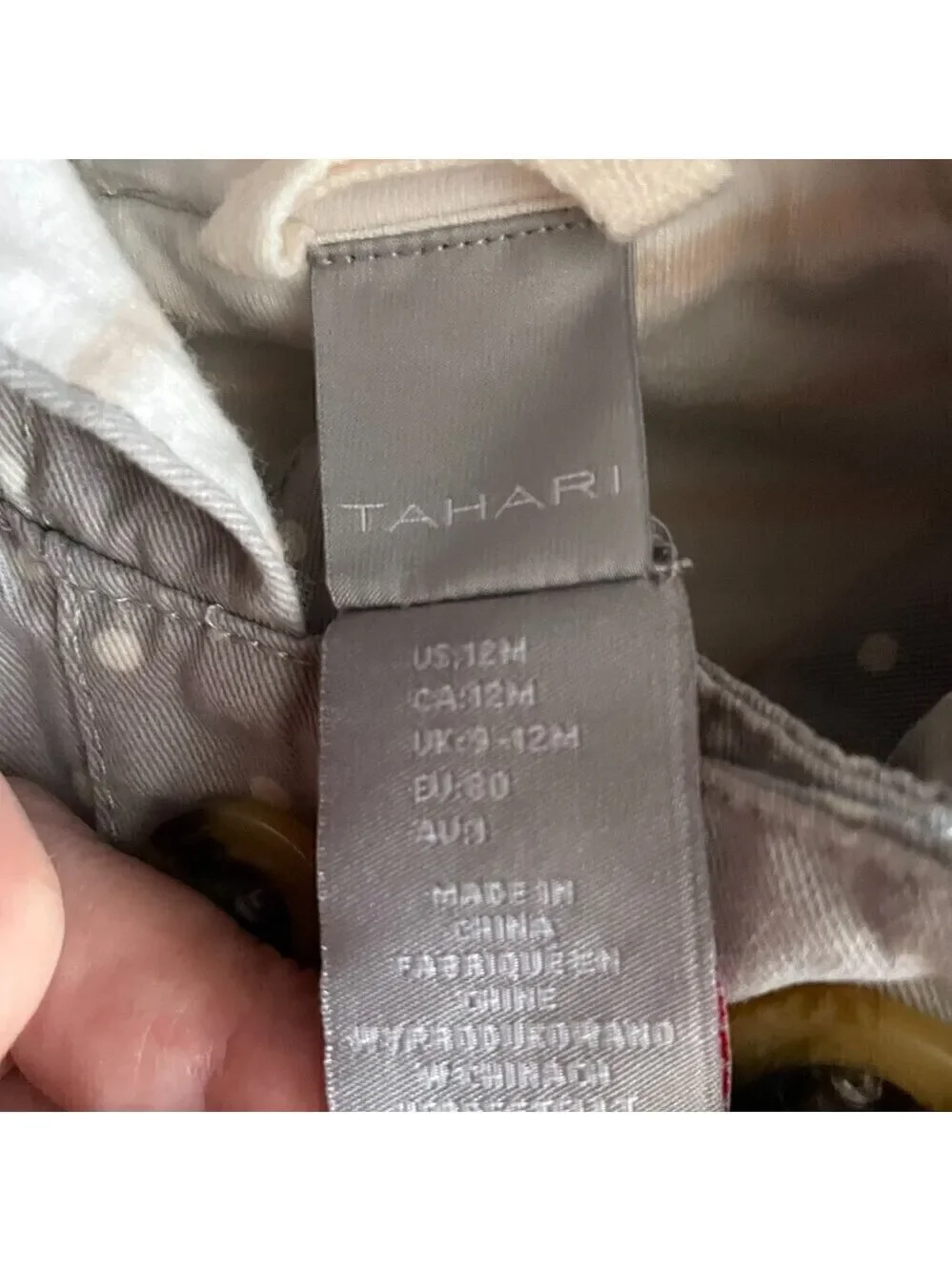 ❤️ TAHARI Polka Dot Gray And White Hoodie Jacket Size 12 Months